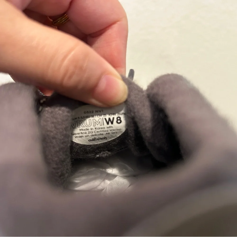 Allbirds Women Wool Runner-Up Mizzle in Medium Grey, Size 8, New in Box